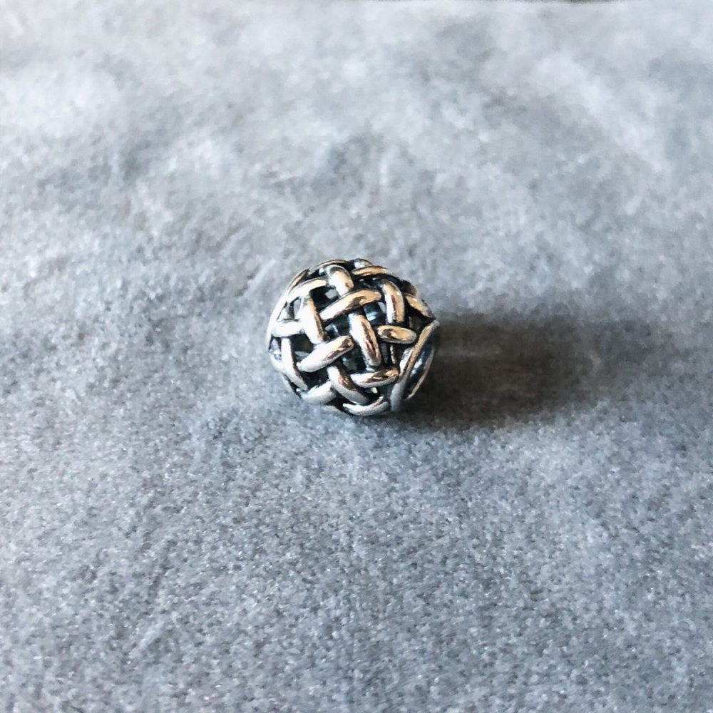 Pandora Abstract Openwork Basketweave Charm